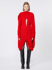 Bouclé knit dress - RUNWAY - Red
