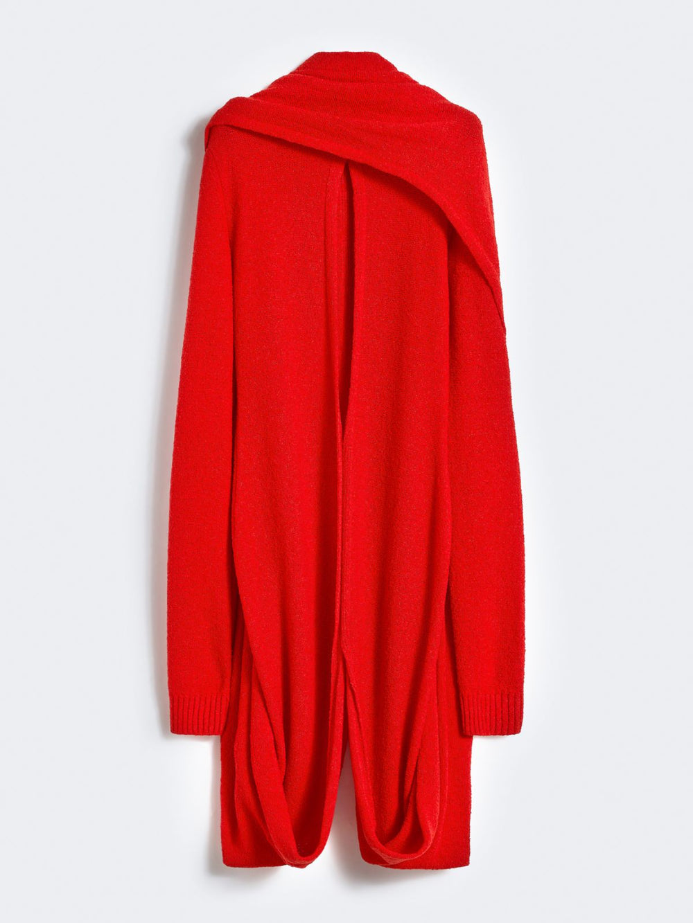Bouclé knit dress - RUNWAY - Red