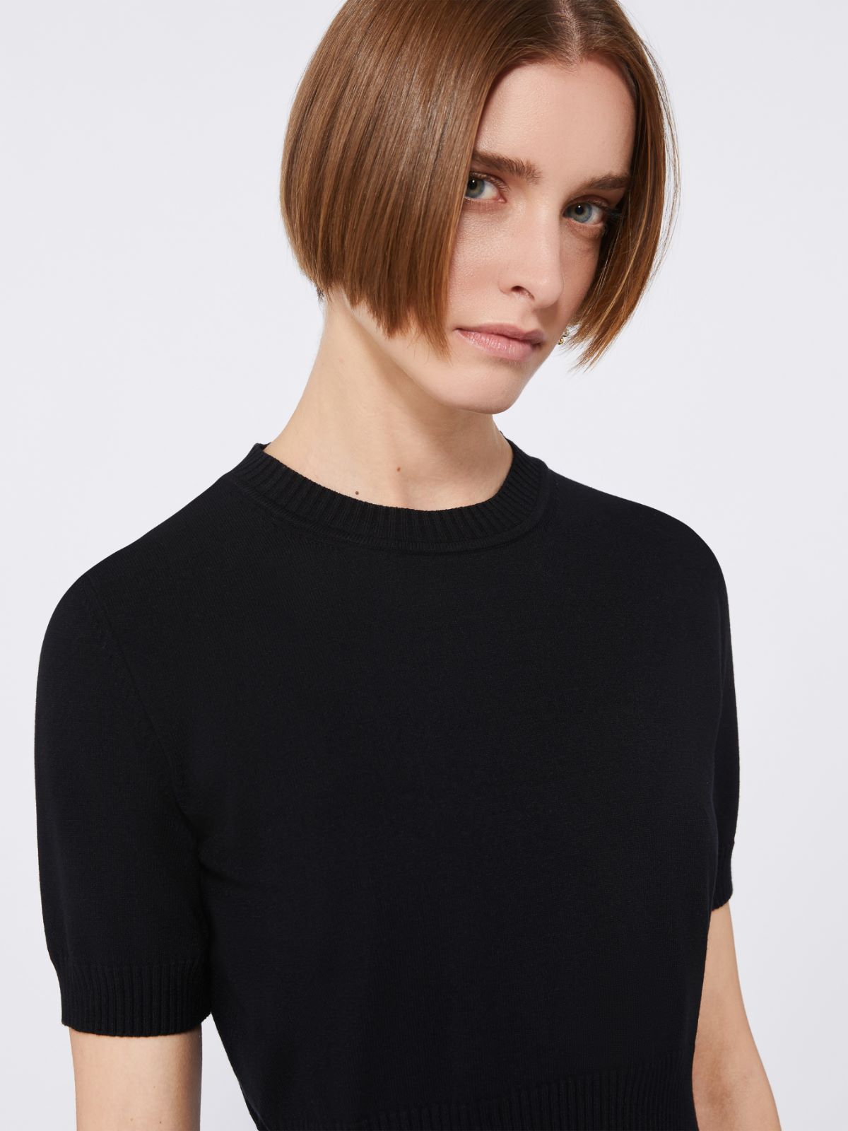 Boxy short sleeve shirt - Black