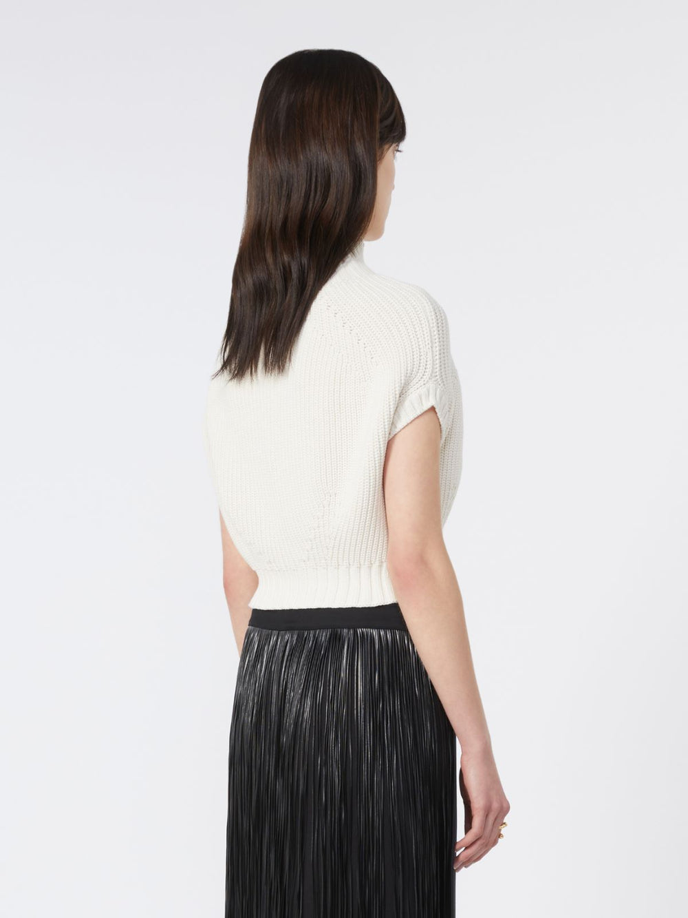 Balloon-Shaped Cotton Jumper - Ivory