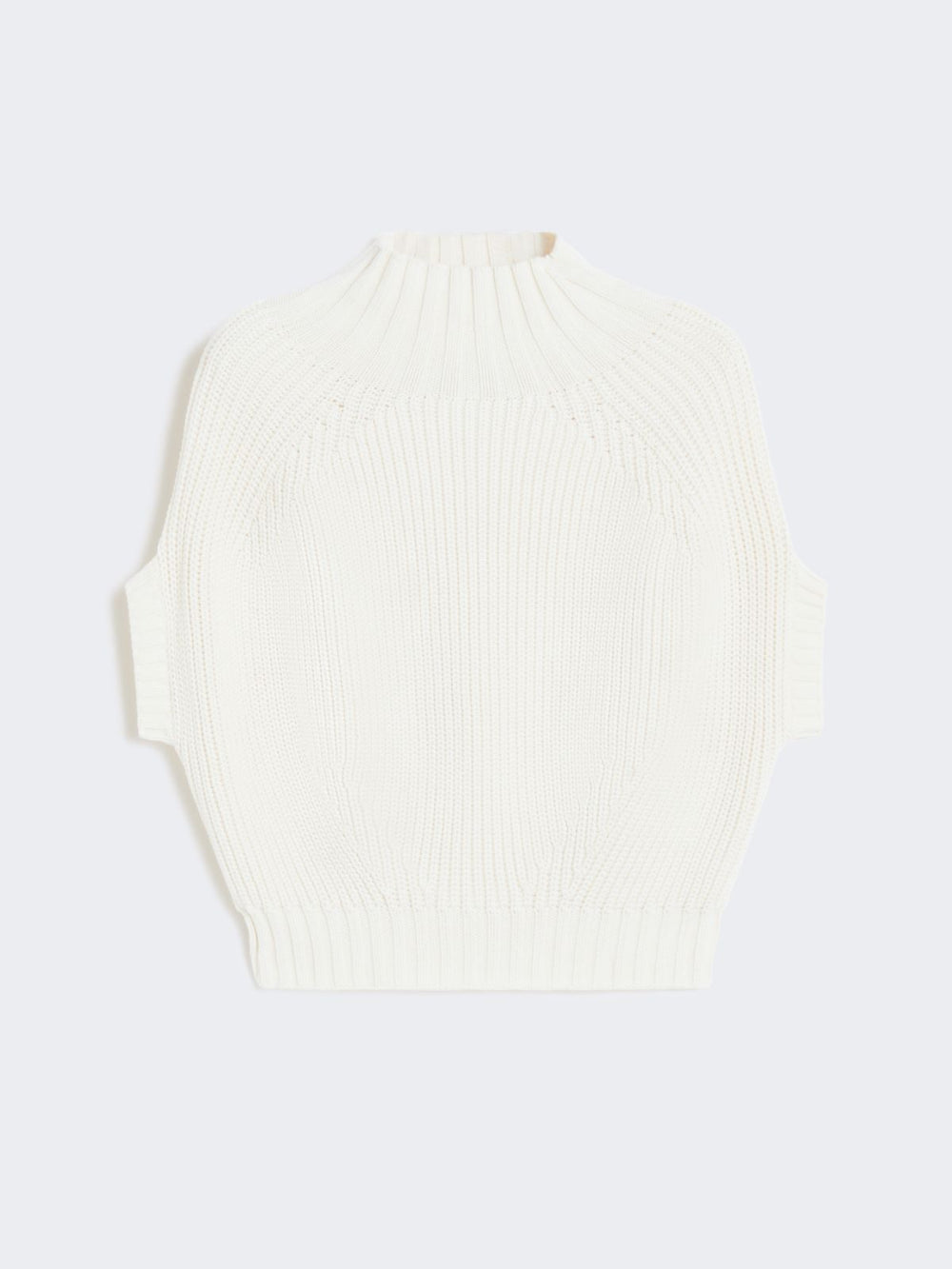 Balloon-Shaped Cotton Jumper - Ivory