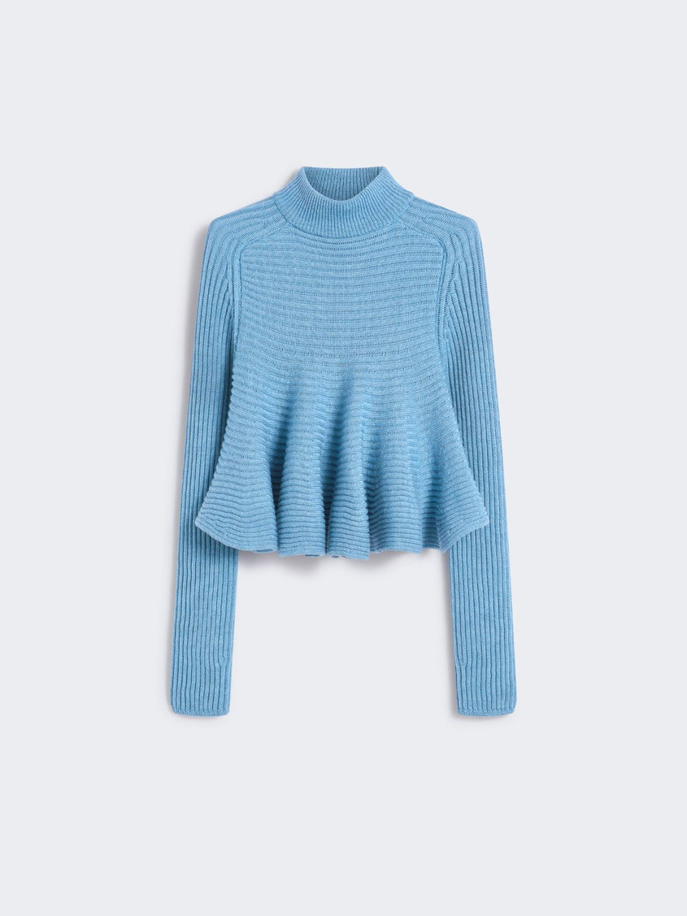 Babydoll Wool Sweater - Light blue