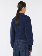 3D jacquard sweater - Midnightblue