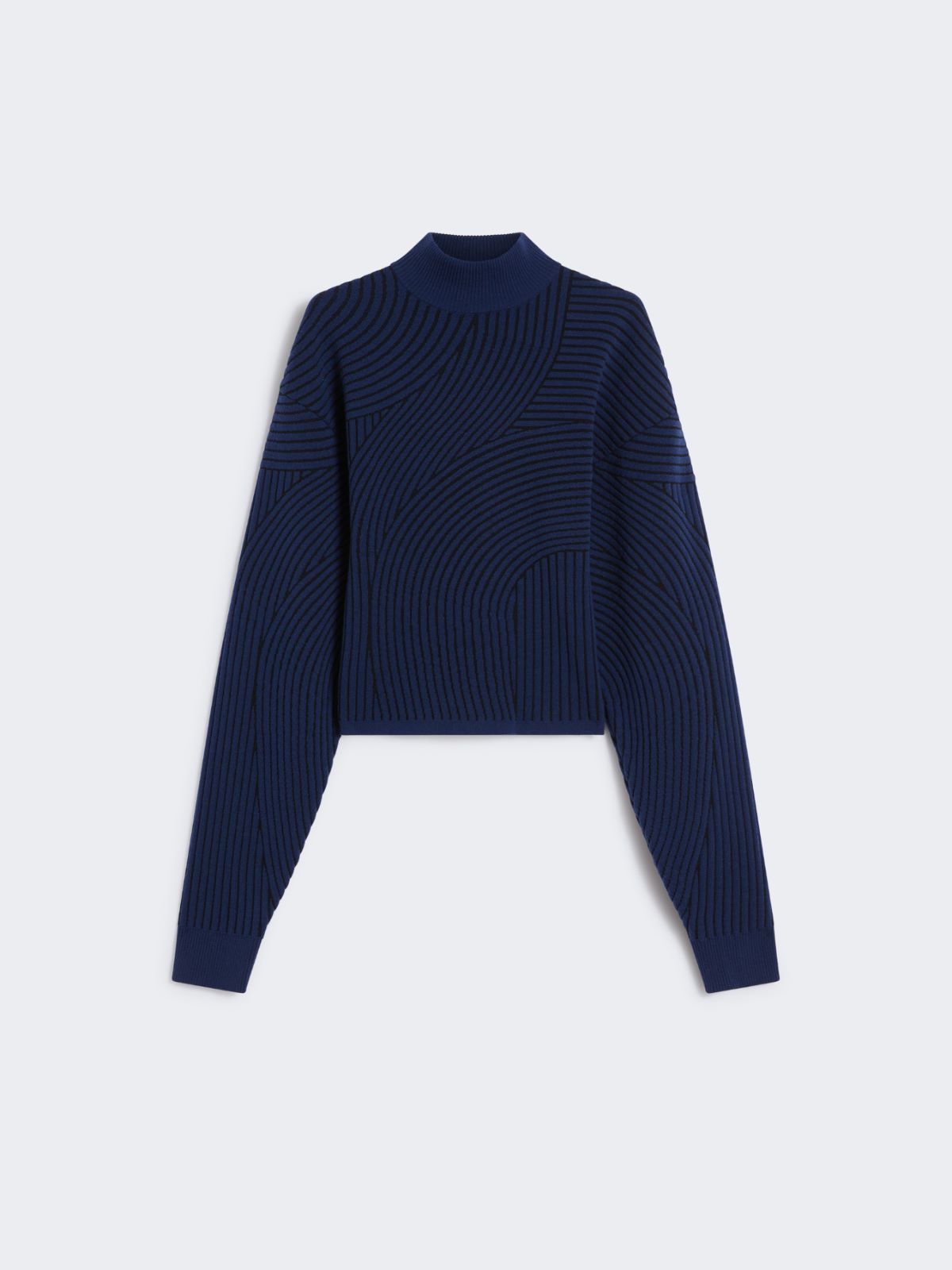 3D jacquard sweater - Midnightblue