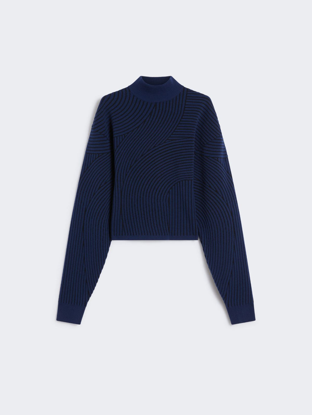 3D jacquard sweater - Midnightblue