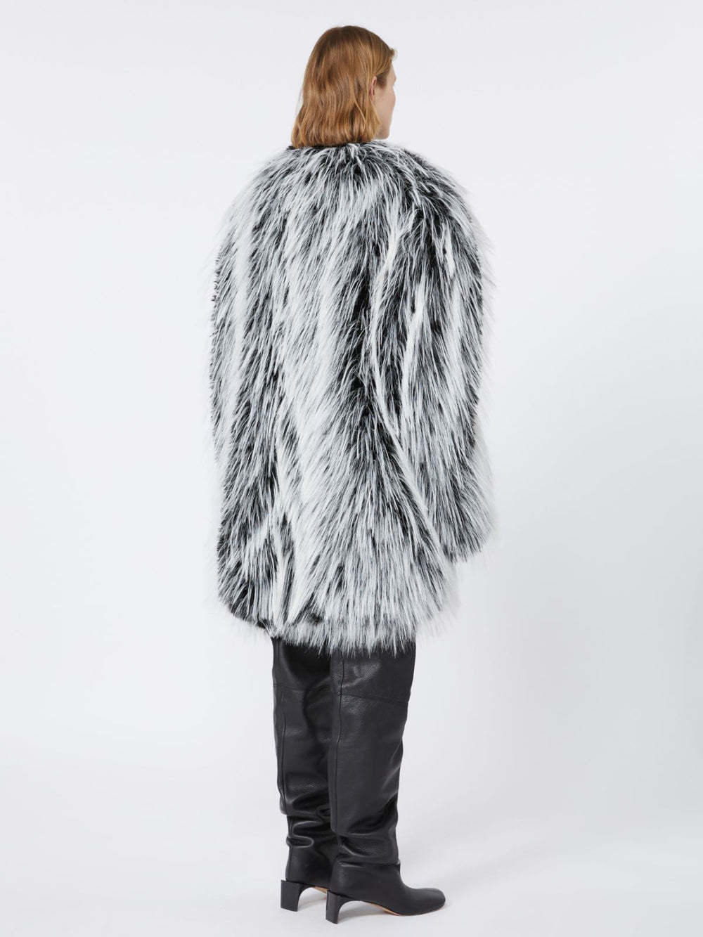 Oversized two-tone jacket - RUNWAY - Black