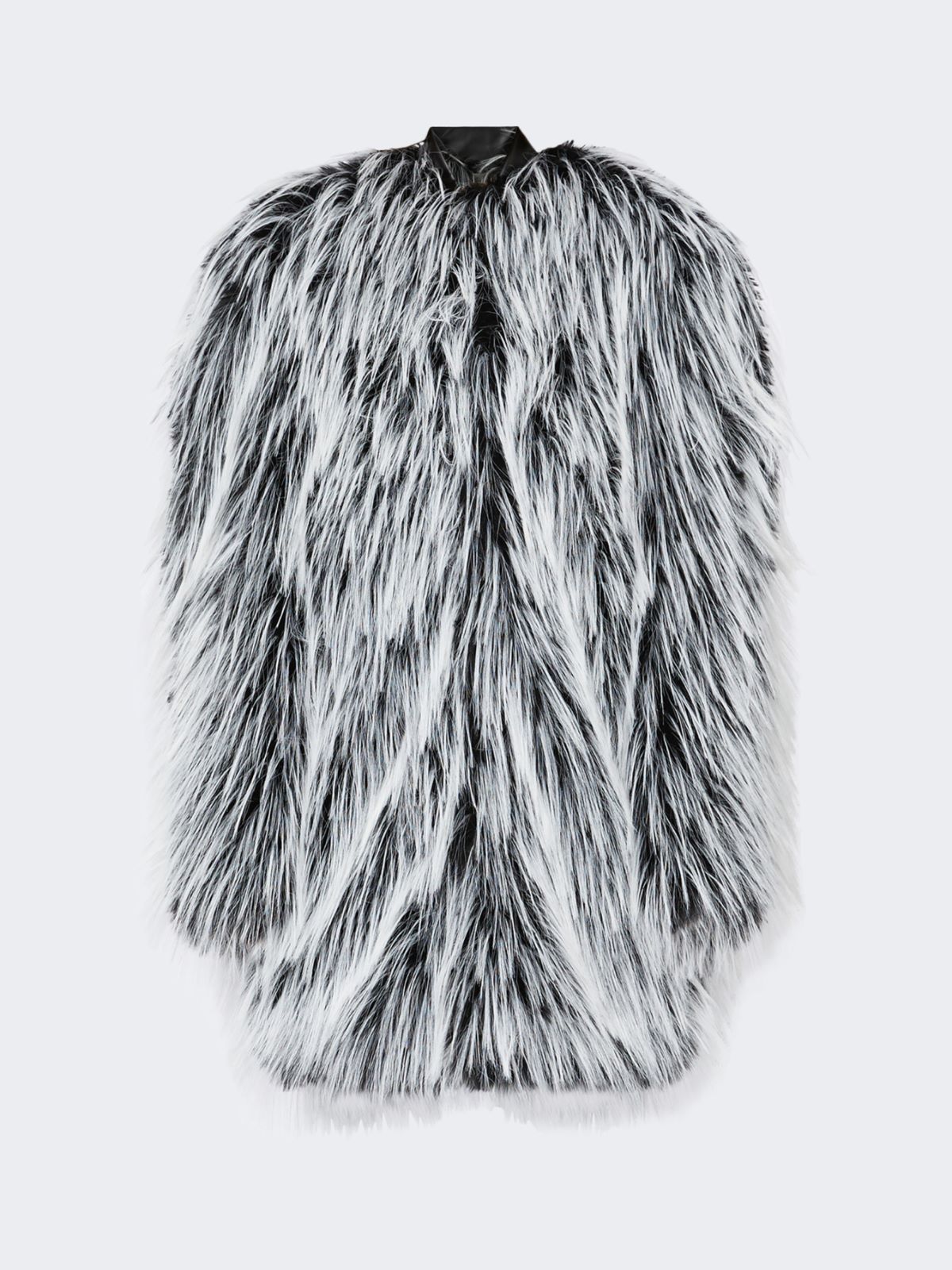 Oversized two-tone jacket - RUNWAY - Black