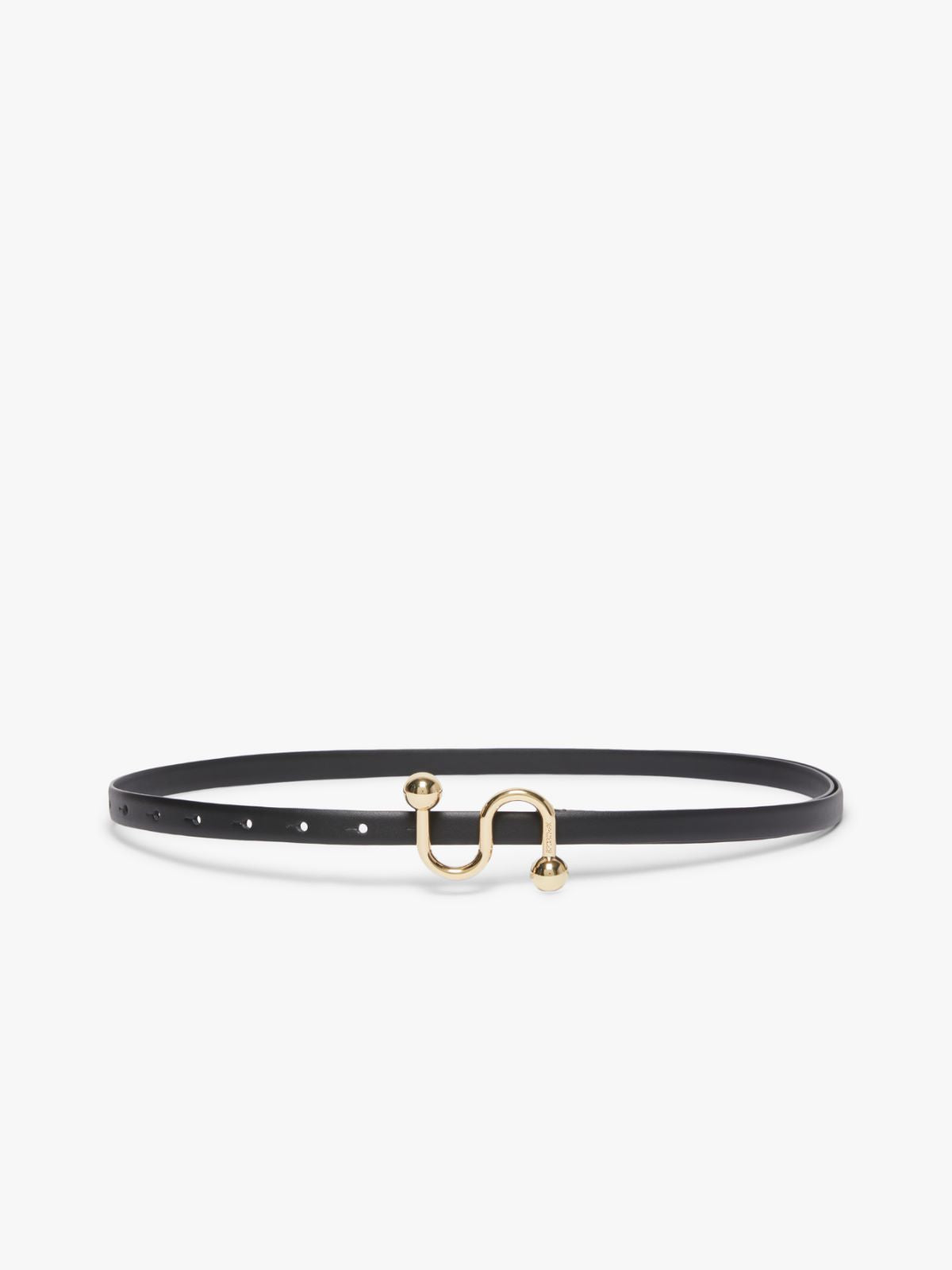 Sportmax monogram belt with buckle - Black