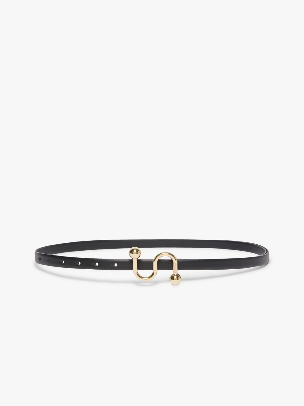 Sportmax monogram belt with buckle - Black