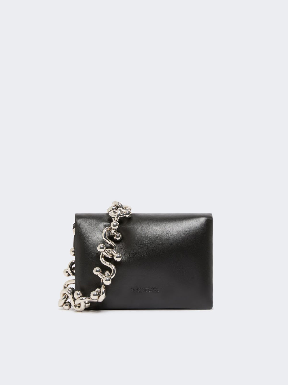Padded nappa-leather mini Soffy Bag - Black