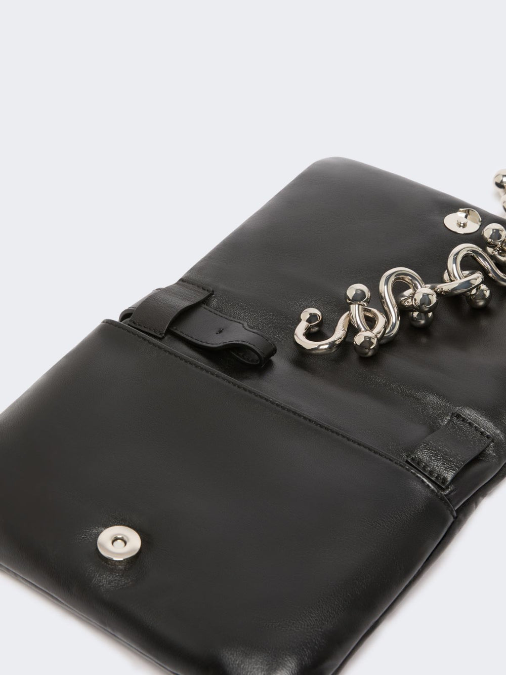 Padded nappa-leather mini Soffy Bag - Black