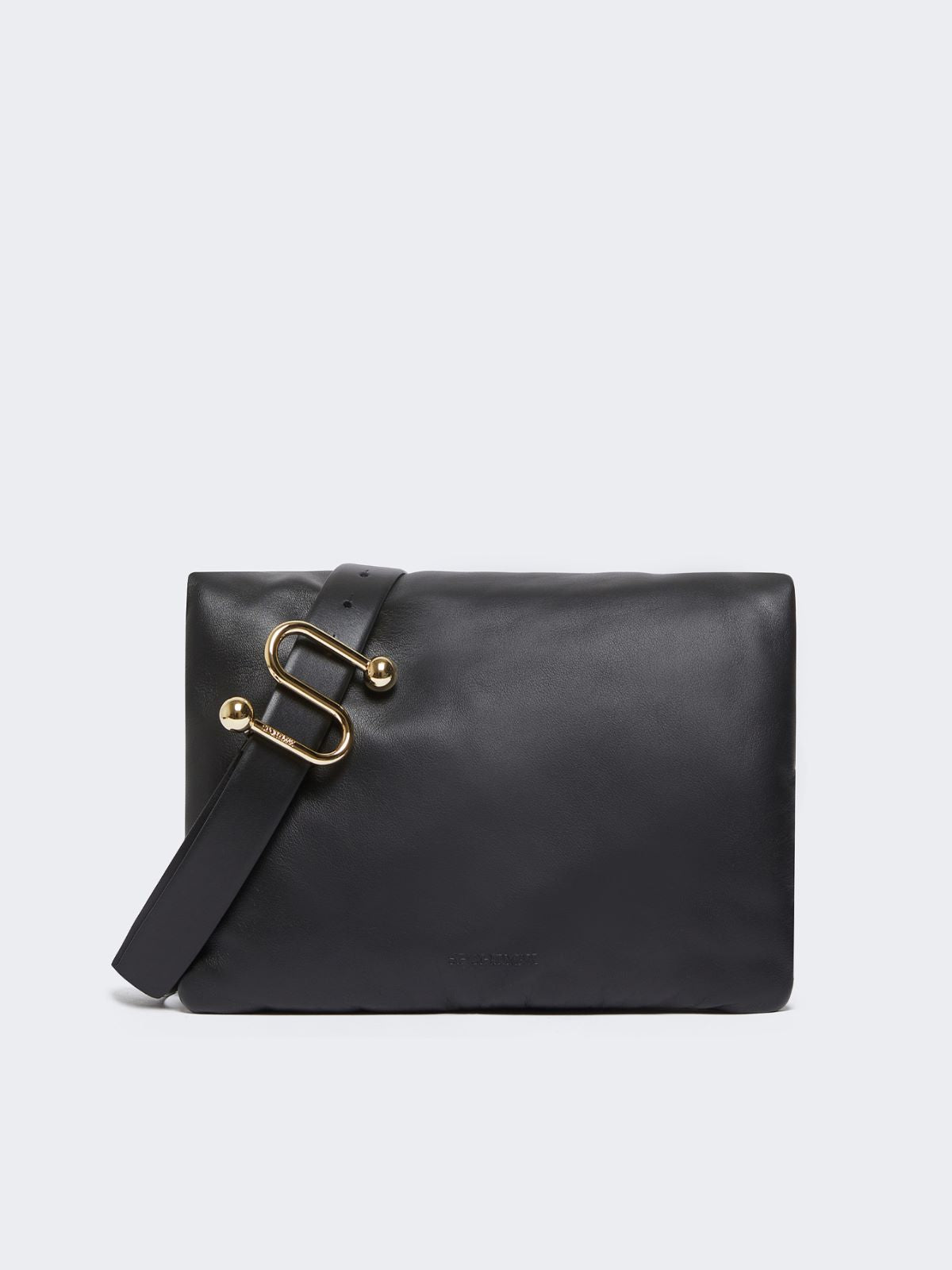 Padded nappa-leather Soffy Bag - Black