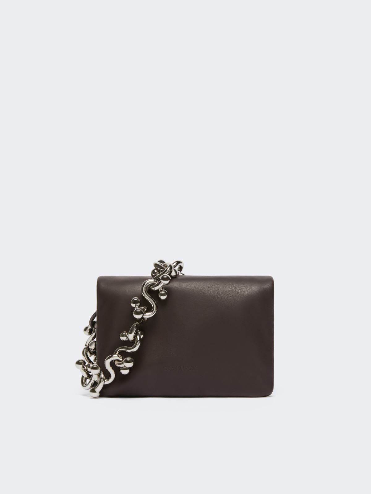 Padded nappa-leather mini Soffy Bag - Cocoa