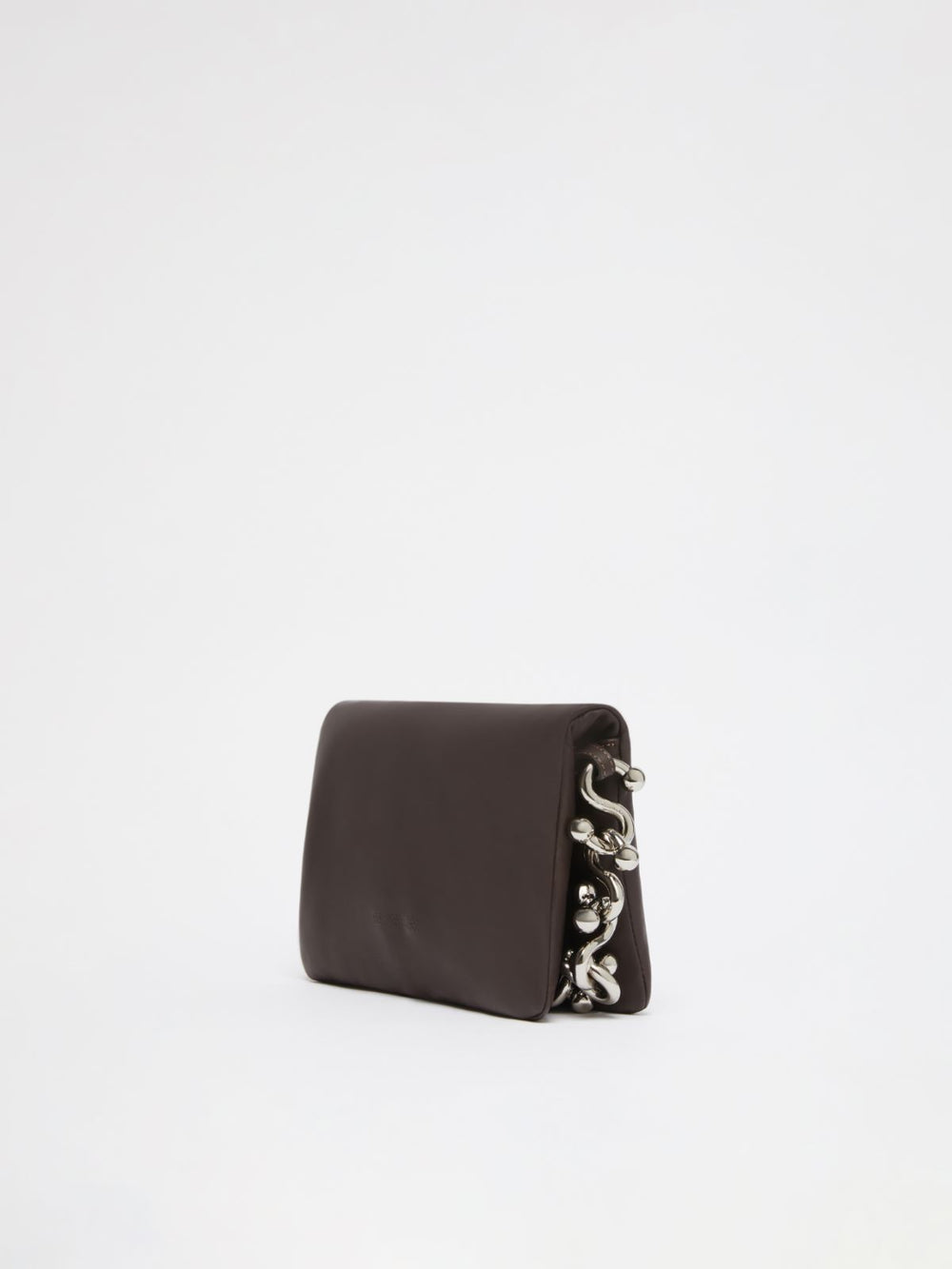 Padded nappa-leather mini Soffy Bag - Cocoa