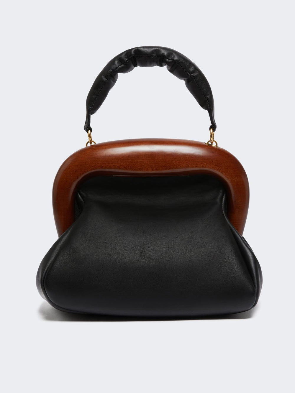 Medium leather Bouba bag - Black