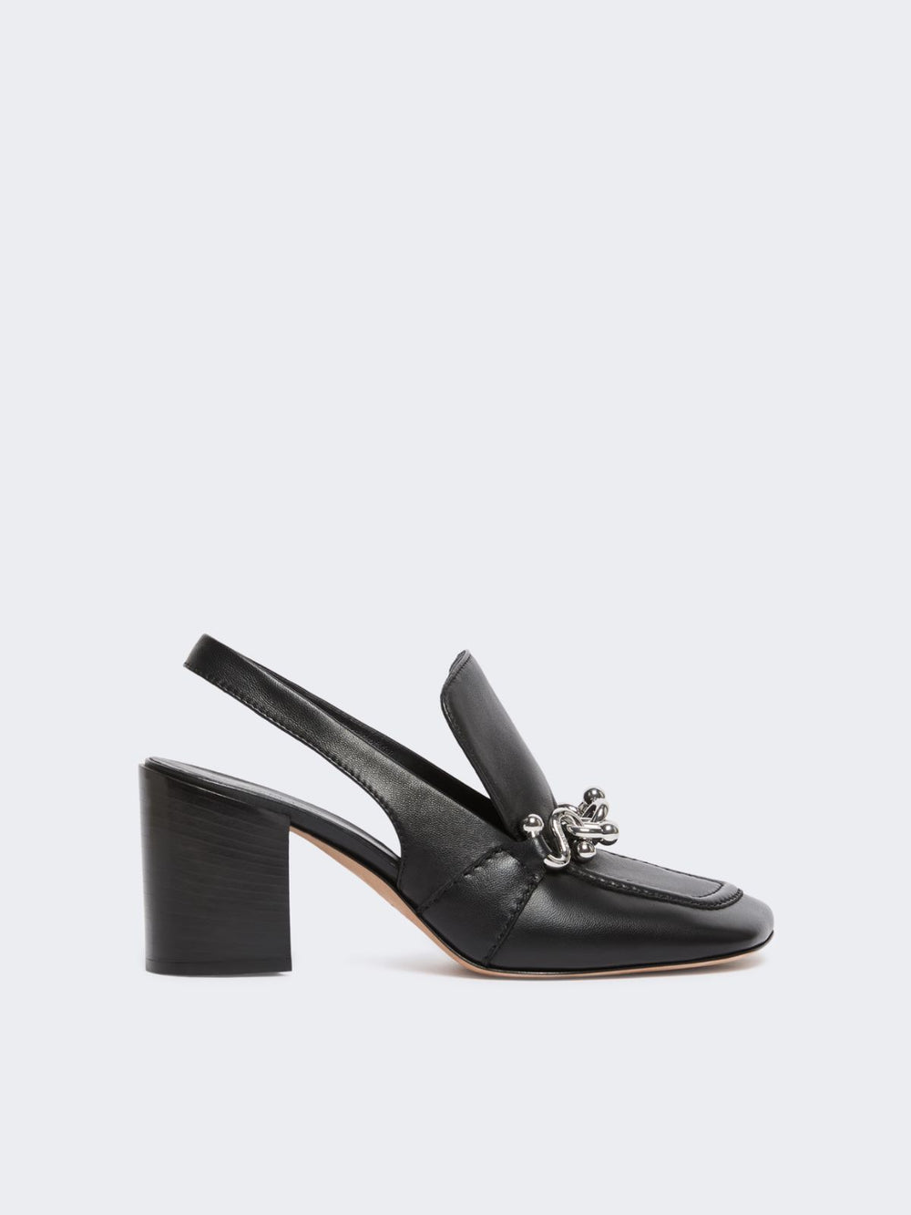 Nappa leather slingbacks - Black