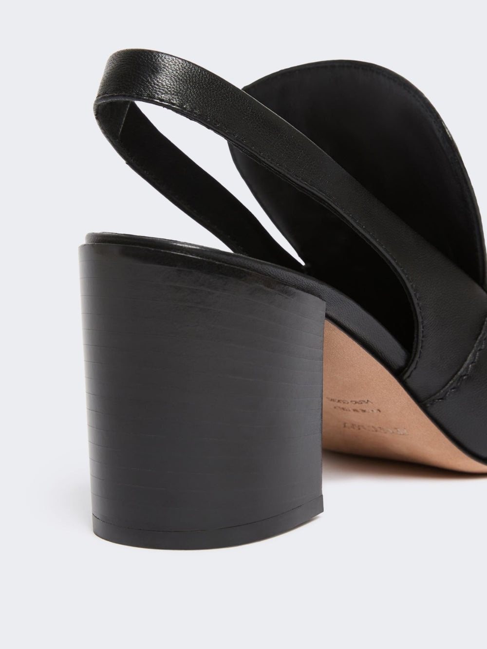 Nappa leather slingbacks - Black
