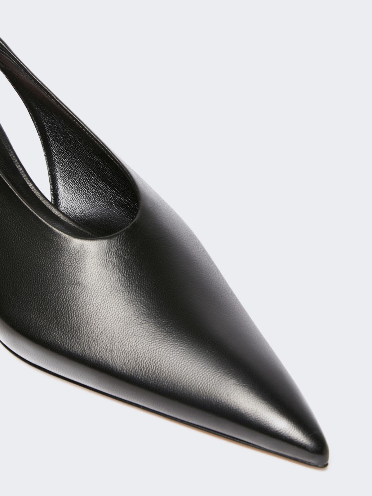 Leather slingbacks - Black