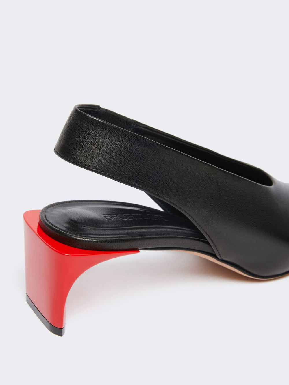 Leather slingbacks - Black