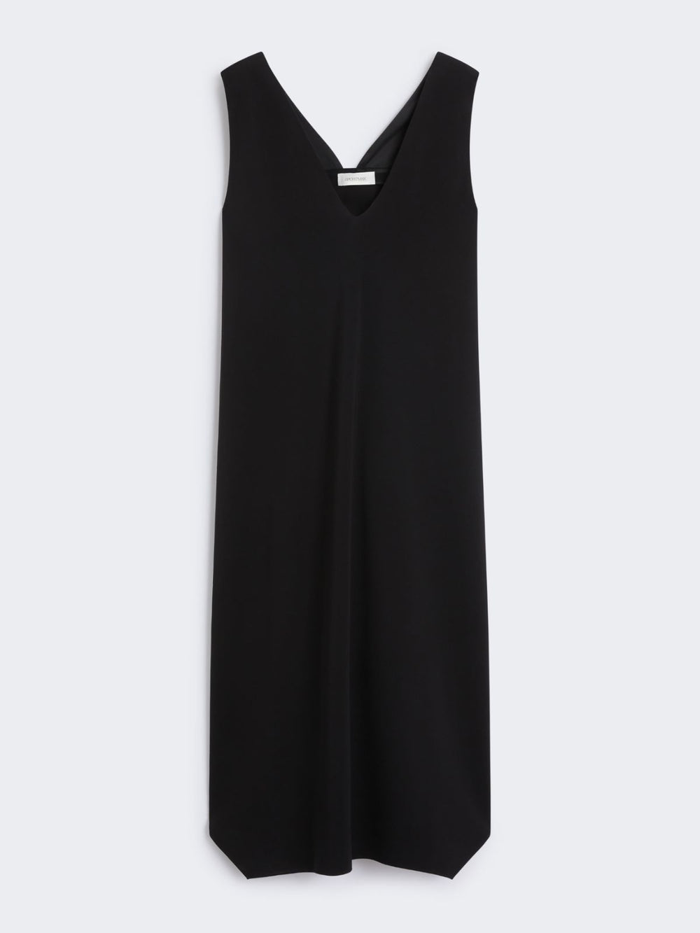Sleeveless crepe dress - Black