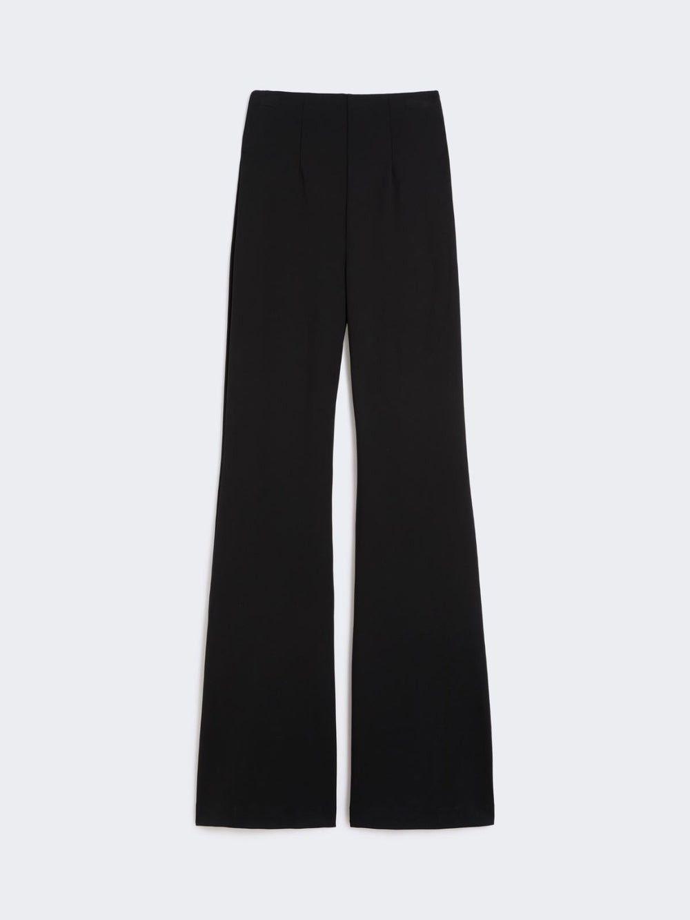 Flared trousers in stretch jersey - Black
