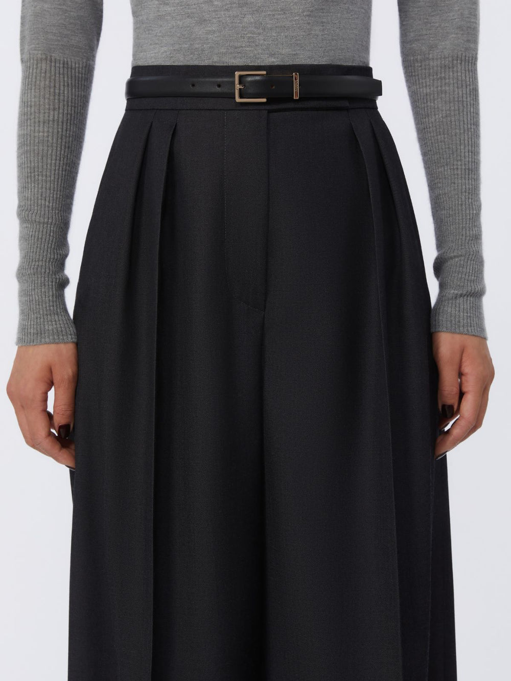 Leather belt - Black