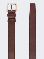 Leather belt - Bordeaux