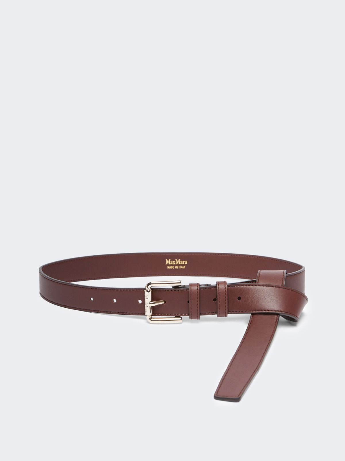 Leather belt - Bordeaux