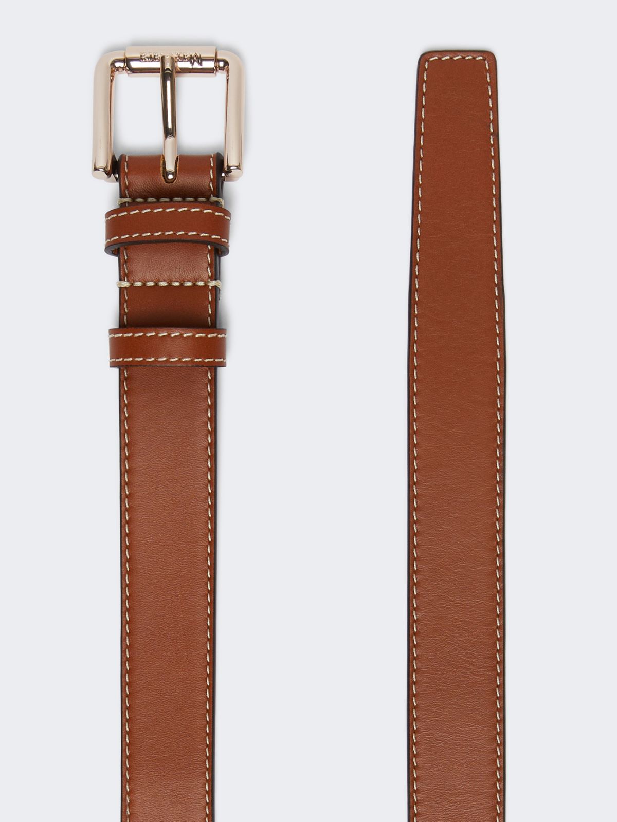 Leather belt - Tobacco
