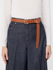 Leather belt - Tobacco