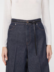 Natural leather belt - Black