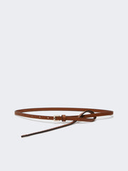 Natural leather belt - Amber brown