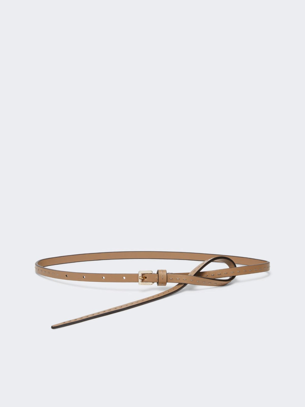 Natural leather belt - Mud