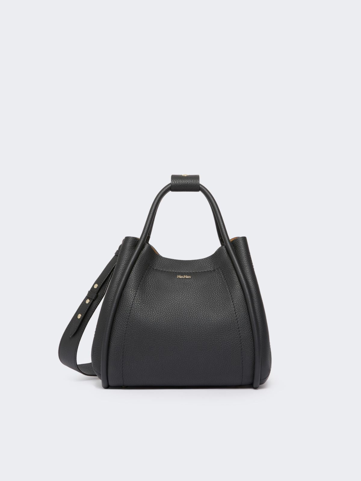 Small leather Marine bag - Black