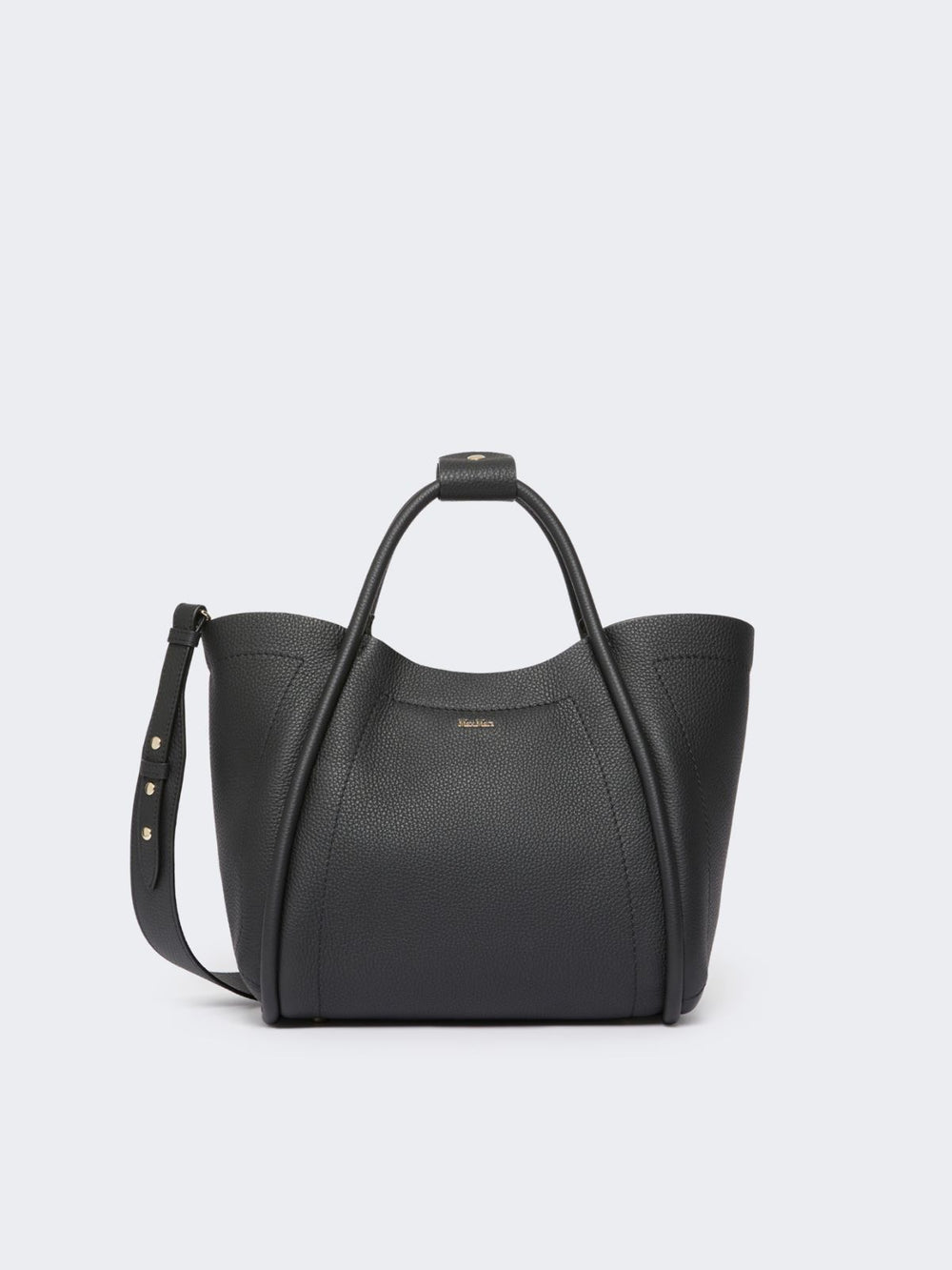 Small leather Marine bag - Black