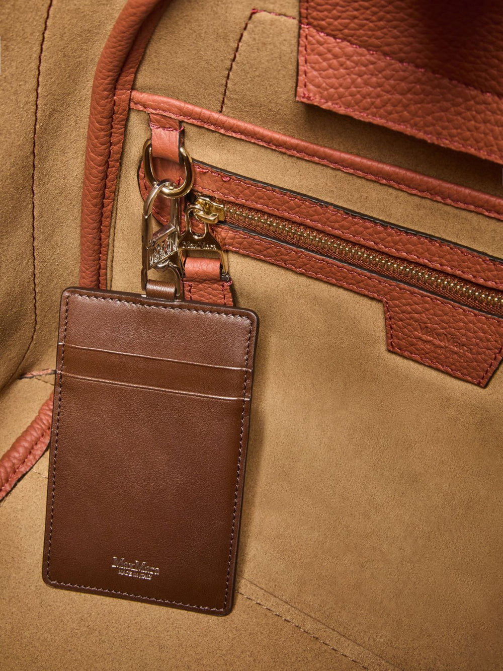 Small leather Marine bag - Rust