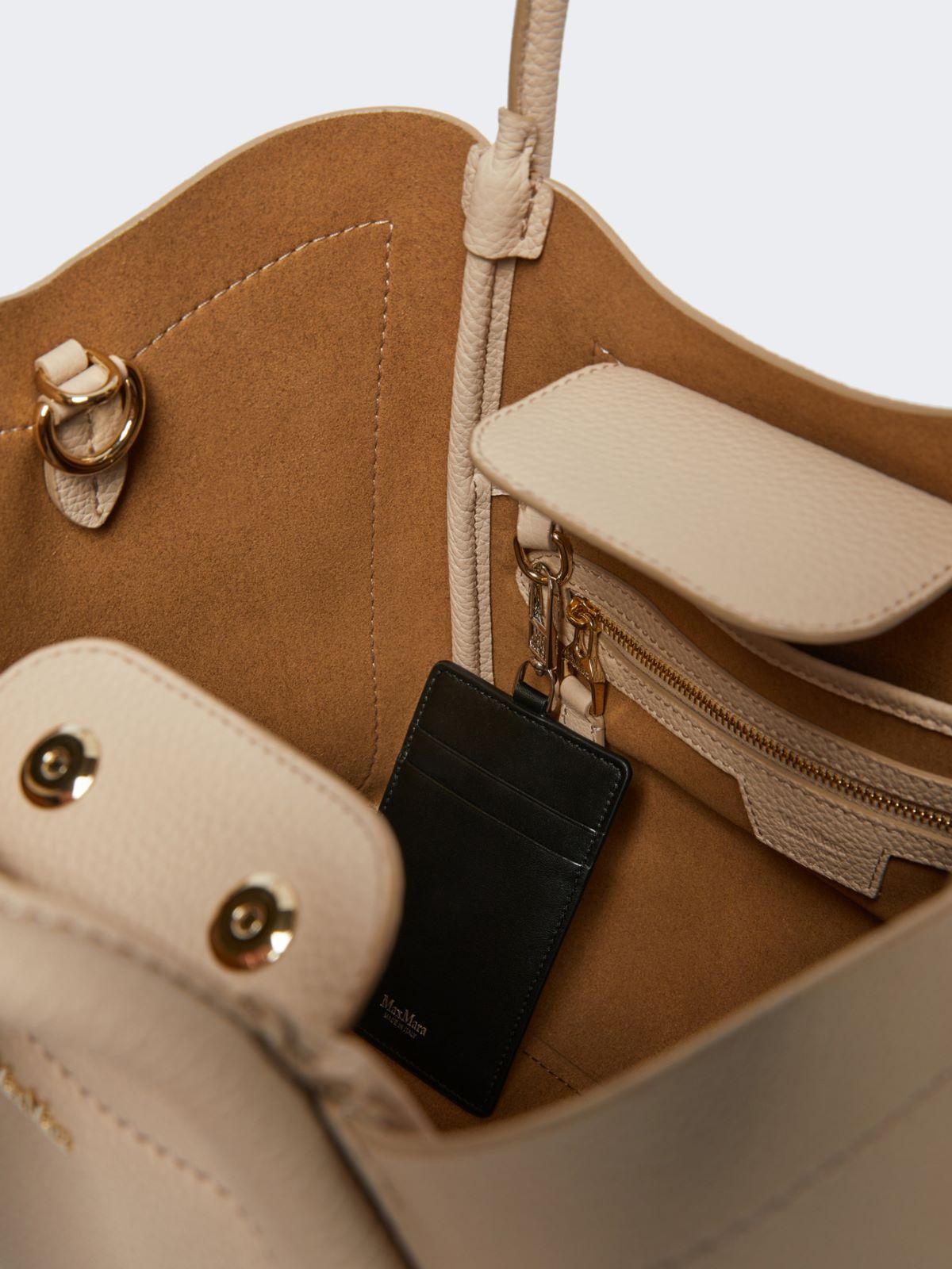 Small leather Marine bag - Ice