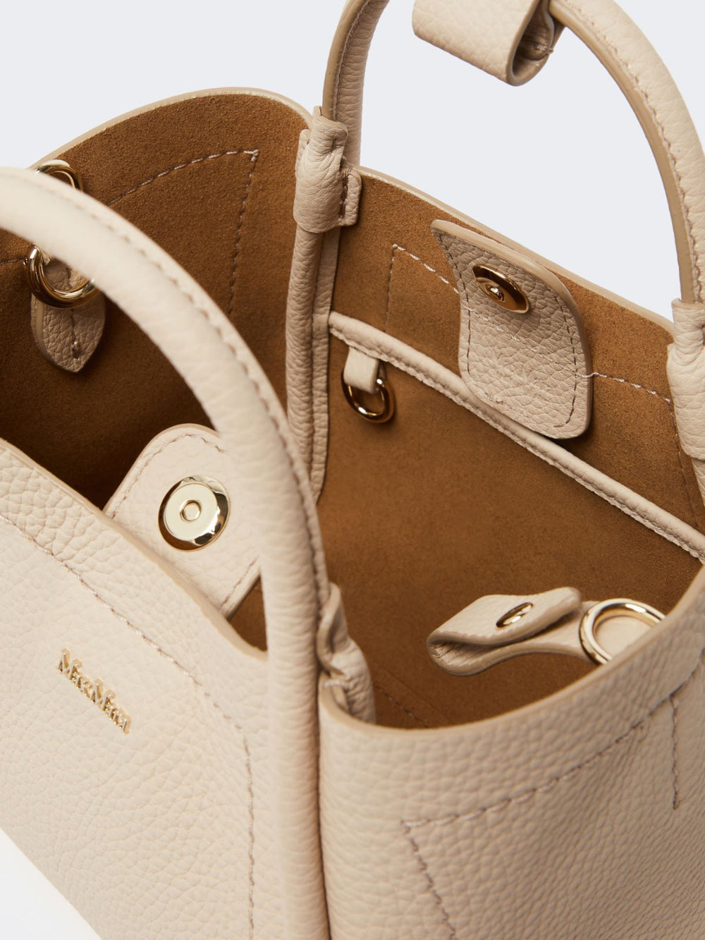 Extra-small leather Marine bag - Ice