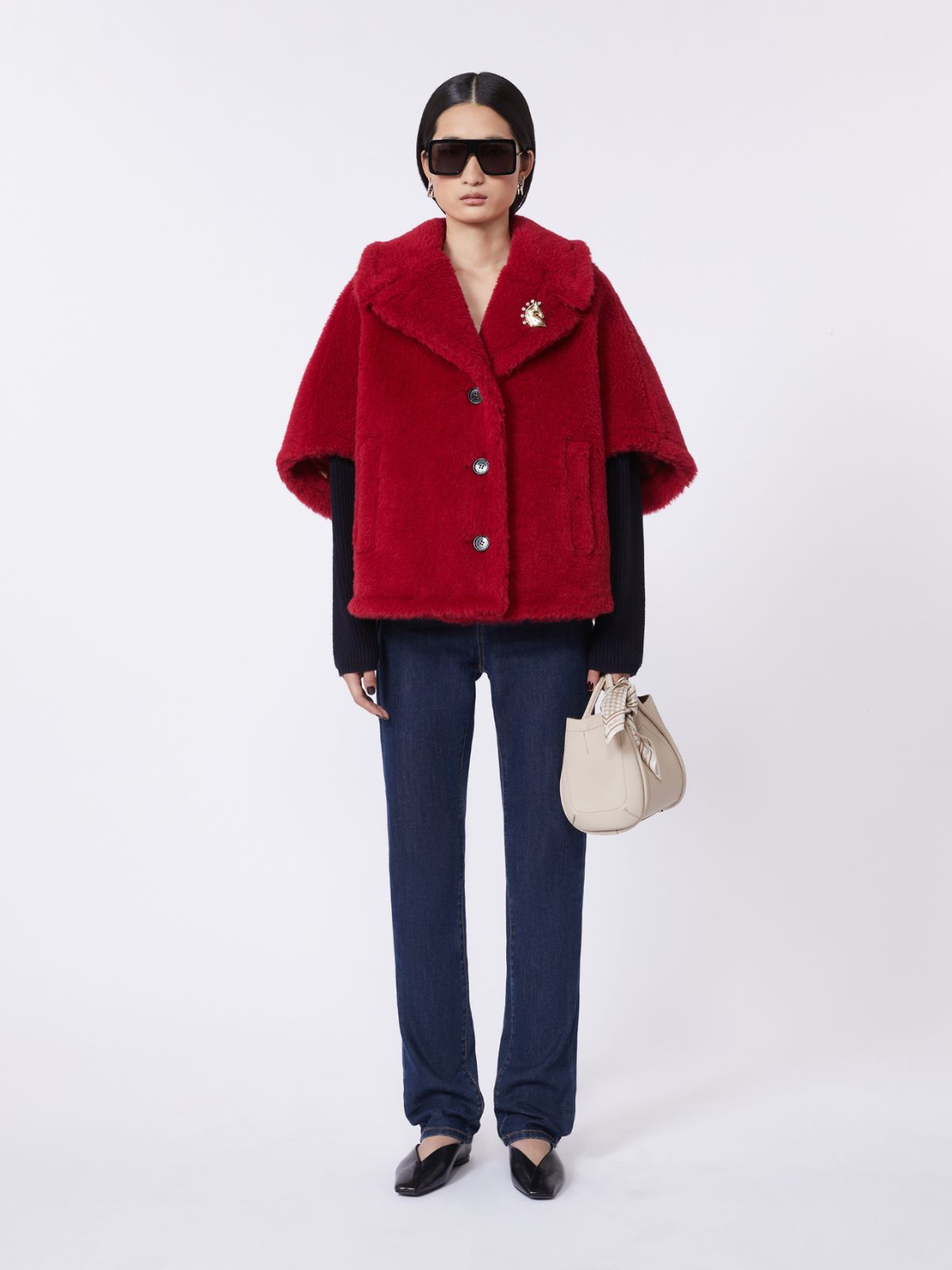 Extra-small leather Marine bag - Ice