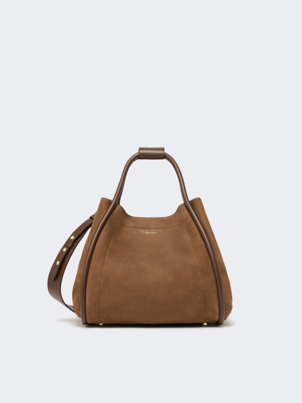 Small Nubuck leather Marine bag - Dark brown