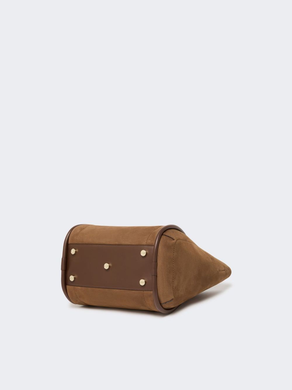 Small Nubuck leather Marine bag - Dark brown