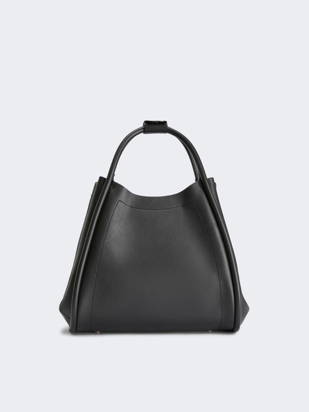 Medium leather Marine bag - Black