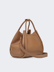 Medium leather Marine bag - Brown bronze