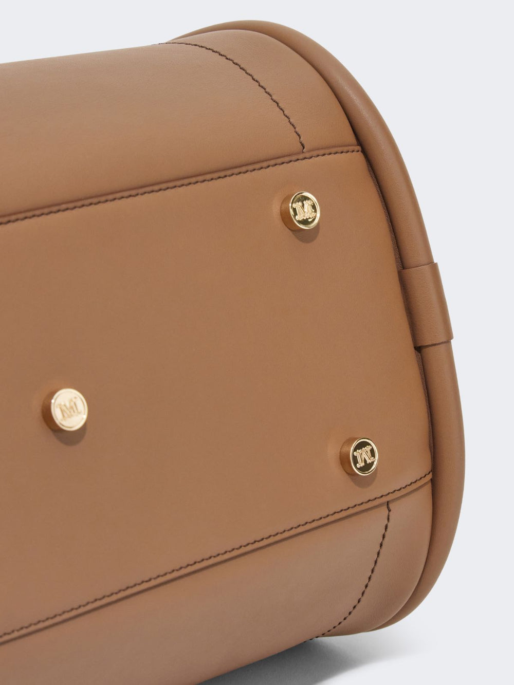 Medium leather Marine bag - Brown bronze