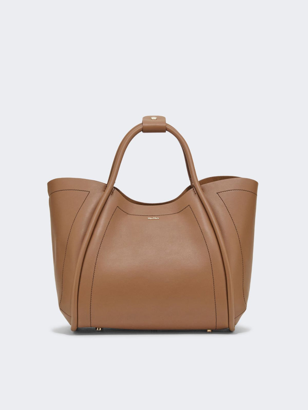 Medium leather Marine bag - Brown bronze