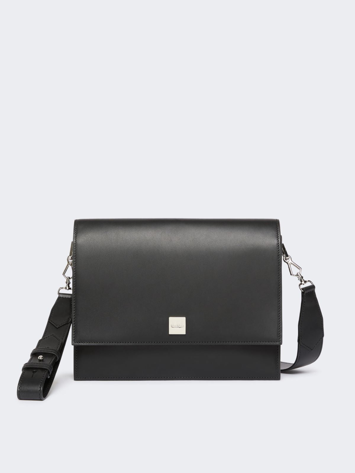Medium crossbody bag in leather - Black