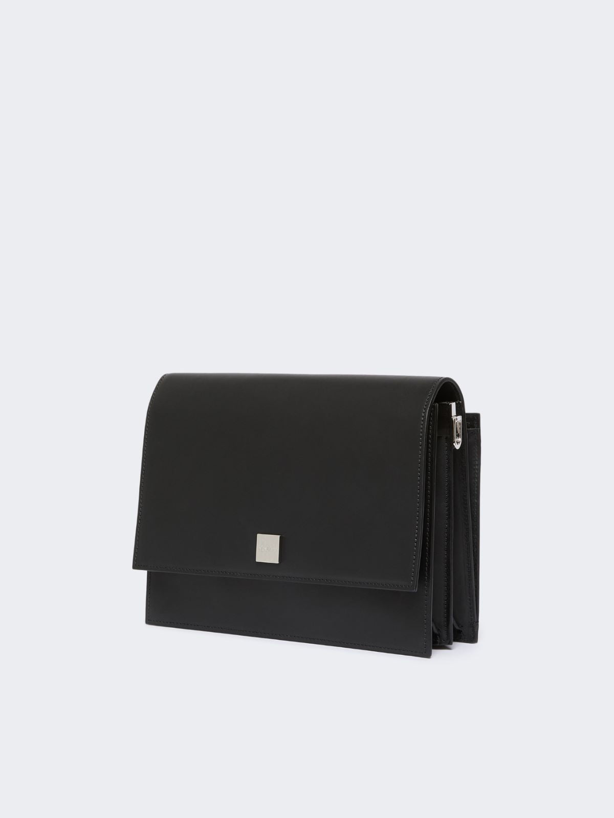 Medium crossbody bag in leather - Black