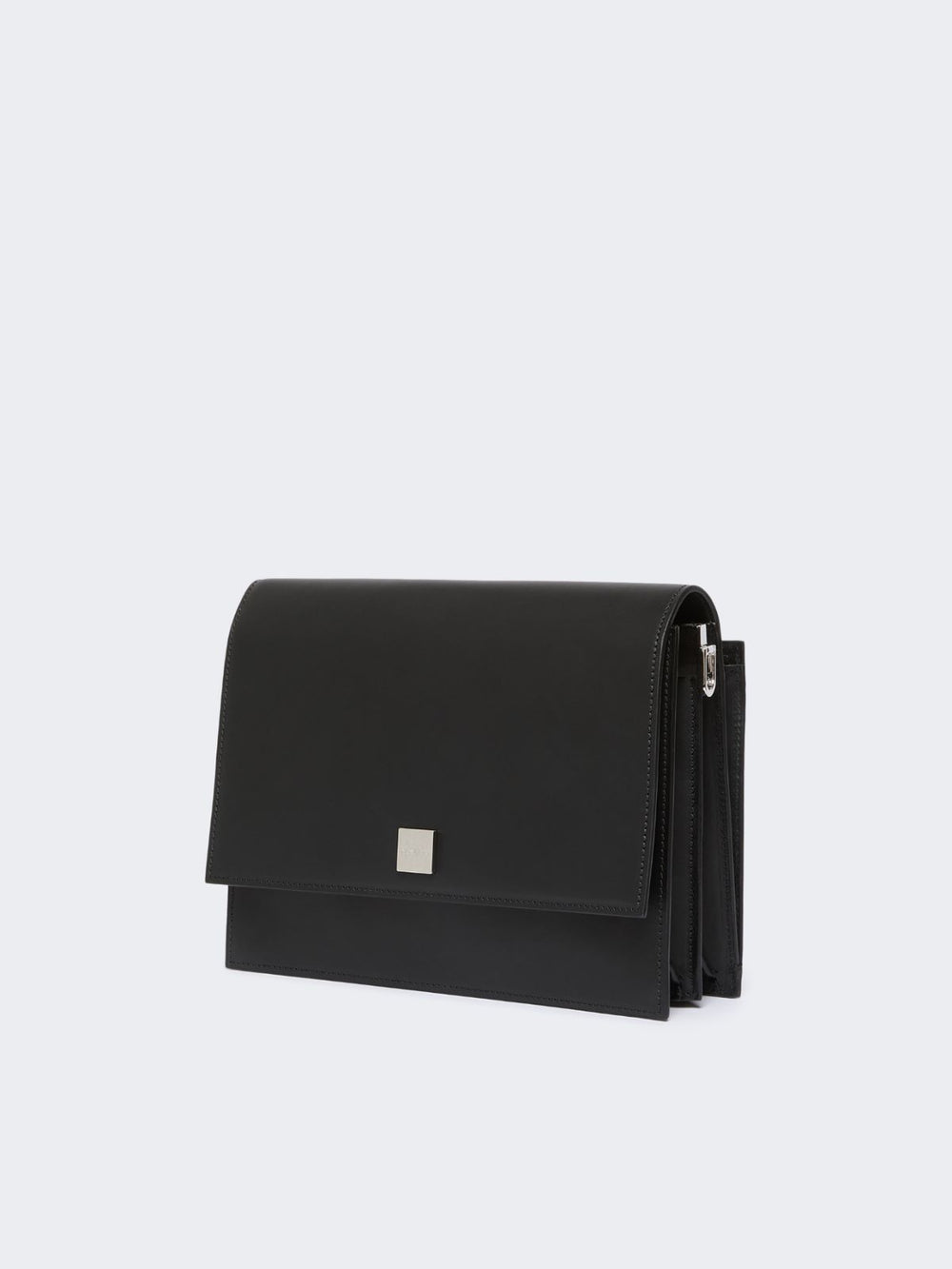 Medium crossbody bag in leather - Black