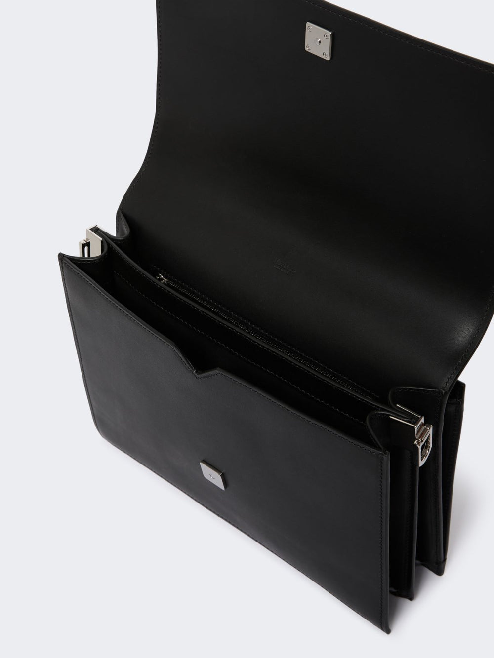 Medium crossbody bag in leather - Black