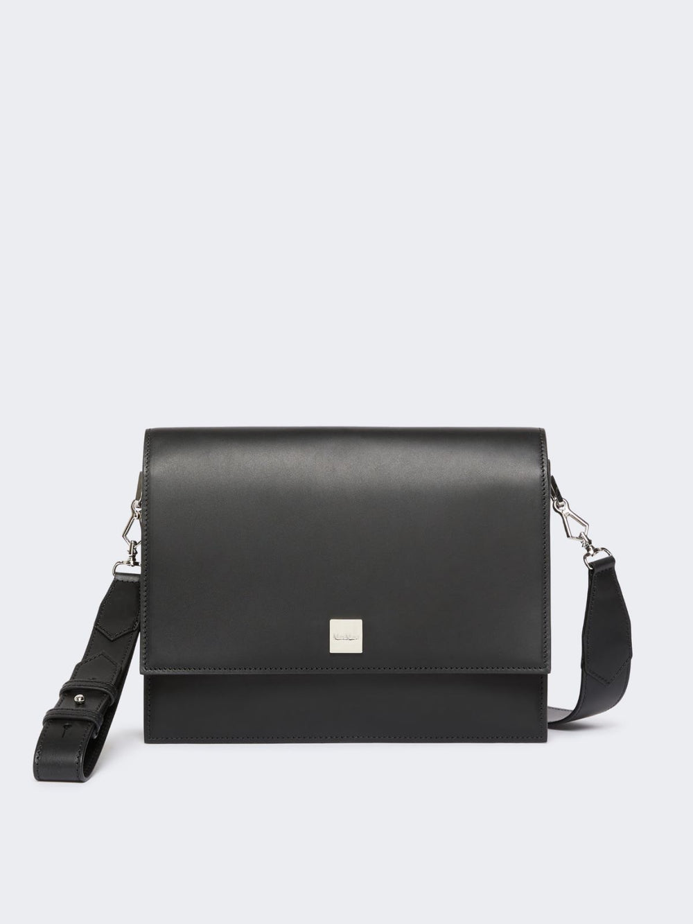Medium crossbody bag in leather - Black